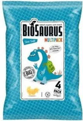 Maischips Dinosaurio con sal marina sin gluten BIO 4x15 g BIOSAURUS